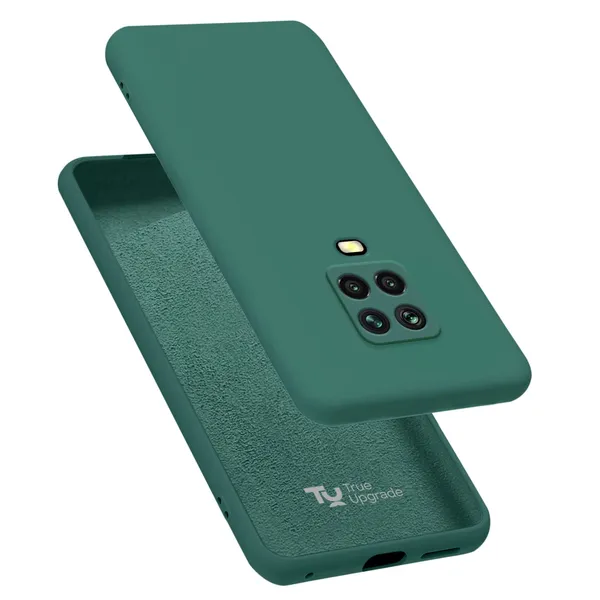 TRUEUPGRADE_Compatible_with_Redmi_Note_10_Lite/Note_9_Pro/Pro_Max/Poco_M2_Pro_Case,_Liquid_Silicone_Case,_Full_Body_Protective_Cover,_Shockproof,_Anti-Scratch_Soft_Microfiber_Lining_-_Green