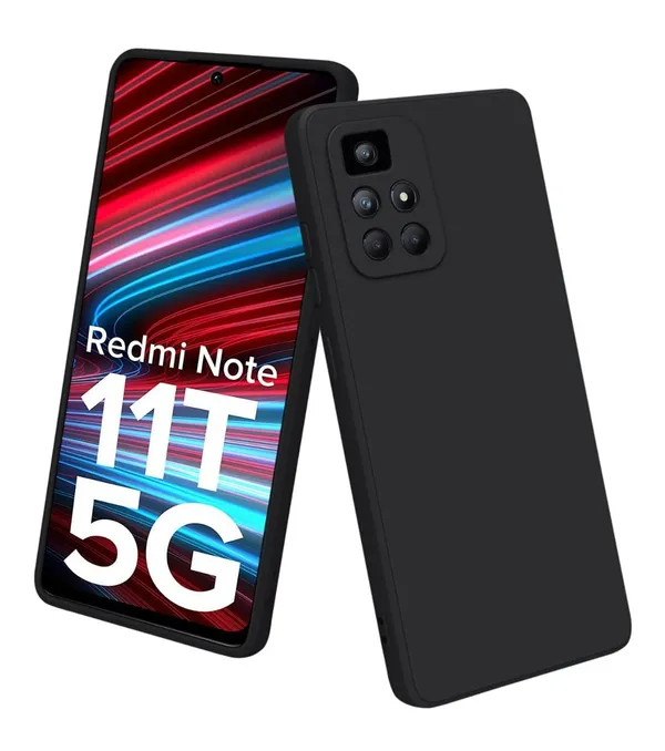 Redmi_Note_11T_5G_|_Poco_M4_Pro_5G_Black_Silicone_Protective_Back_Case_Cover