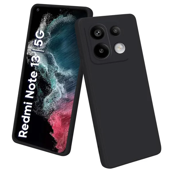 Mi_Redmi_Note_13_5G_Black_Silicone_Protective_Back_Case_Cover