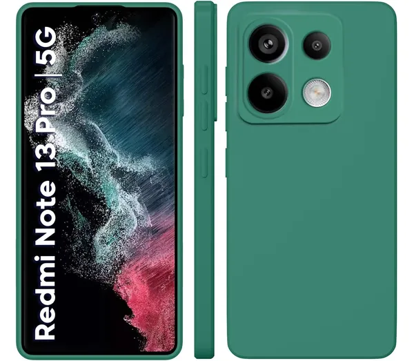 TRUEUPGRADE_Liquid_Silicone_Designed_Back_Case_Cover_for_Mi_Redmi_Note_13_Pro_5G_|_Microfiber_Inside_|_Bumper_Back_Cover_Case_for_Mi_Redmi_Note_13_Pro_5G_-_Green