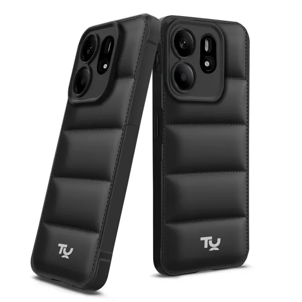 TRUEUPGRADE_Back_Case_Cover_for_Mi_Redmi_Note_14_5G_|_Compatible_for_Mi_Redmi_Note_14_5G_Back_Case_Cover_|_Puff_Case_with_Camera_Protection_|Black