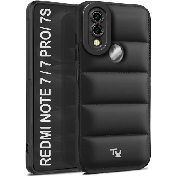 TRUEUPGRADE_Back_Case_Cover_for_Redmi_Note_7_/_7S_/_Note_7_Pro_|_Compatible_for_Redmi_Note_7_/_7S_/_Note_7_Pro_Back_Case_Cover_|_Puff_Case_with_Camera_Protection_|Black