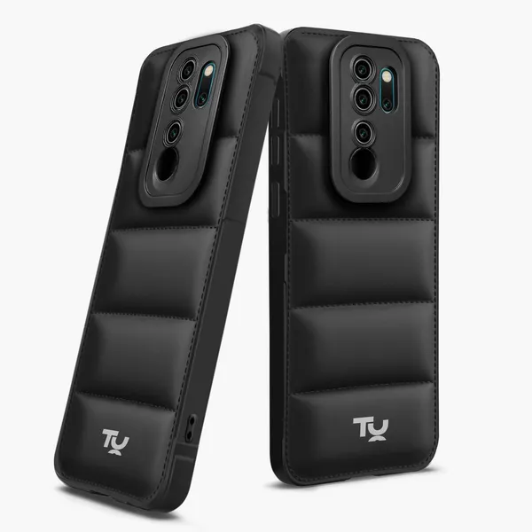 TRUEUPGRADE_Back_Case_Cover_for_Redmi_Note_8_Pro_(4G)_|_Compatible_for_Redmi_Note_8_Pro_(4G)_Back_Case_Cover_|_Puff_Case_with_Camera_Protection_|Black