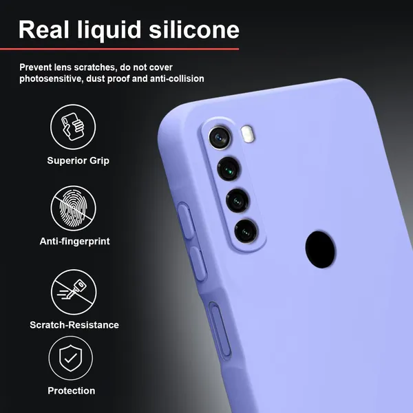 TRUEUPGRADE_Liquid_Silicone_Designed_Back_Case_Cover_for_Mi_Redmi_Note_8|_Microfiber_Inside,_Full_Protection_|_Bumper_Back_Cover_Case_for_Mi_Redmi_Note_8_Purple