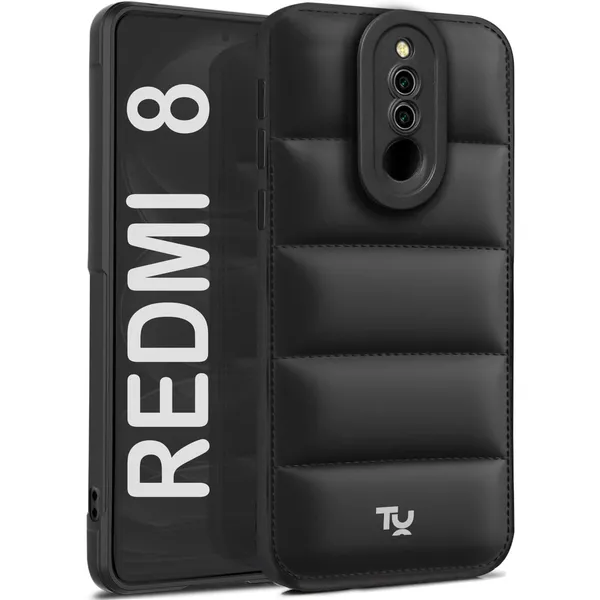 TRUEUPGRADE_Back_Case_Cover_for_Redmi_8A_Dual/Redmi_8_|_Compatible_for_Redmi_8A_Dual/Redmi_8_Back_Case_Cover_|_Puff_Case_with_Camera_Protection_|Black