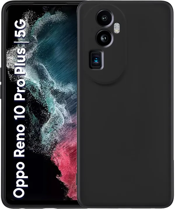 TRUEUPGRADE_Compatible_with_Oppo_Reno_10_Pro_Plus_5G_Cover,_Liquid_Silicone_Cover,_Full_Body_Protective_Cover,_Shockproof,_Slim_Phone_Cover,_Anti-Scratch_Soft_Microfiber_Lining_-_Black
