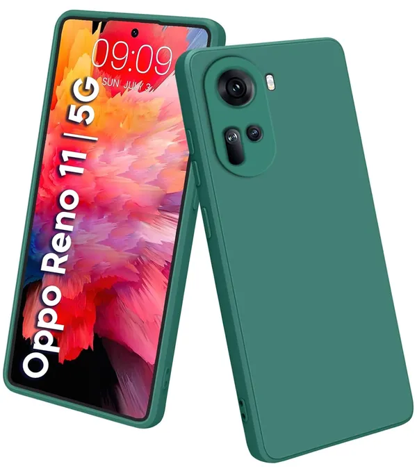Oppo_Reno_11_5G_Green_Silicone_Protective_Back_Case_Cover