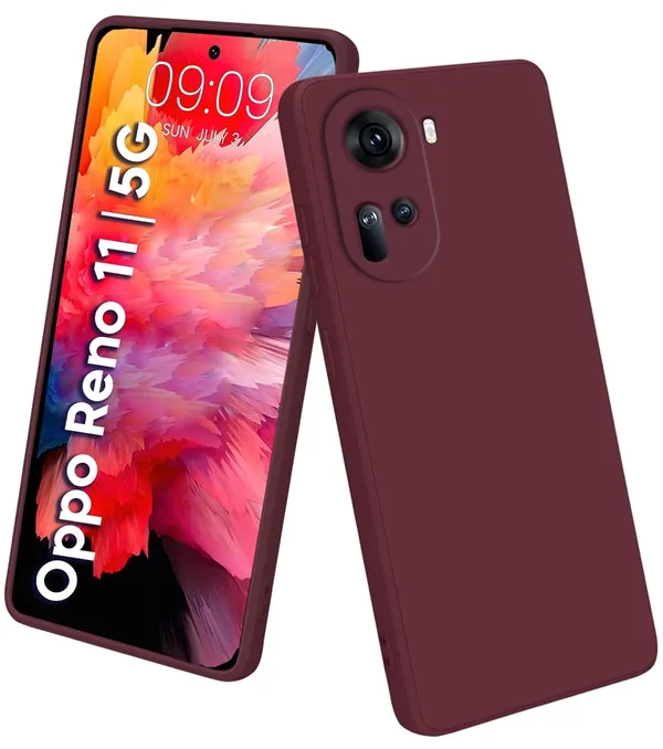 Oppo_Reno_11_5G_Wine_Silicone_Protective_Back_Case_Cover