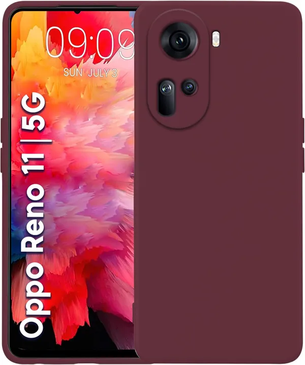 Oppo_Reno_11_5G_Wine_Silicone_Protective_Back_Case_Cover
