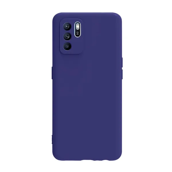 TRUEUPGRADE_Silicone_Case_Cover_for_Oppo_Reno_6_5G|_Back_Cover_Case_Silicone_Soft_Thin_Slim_Smooth_Flexible_Phone_Cover_for_Oppo_Reno_6_5G_(Blue)