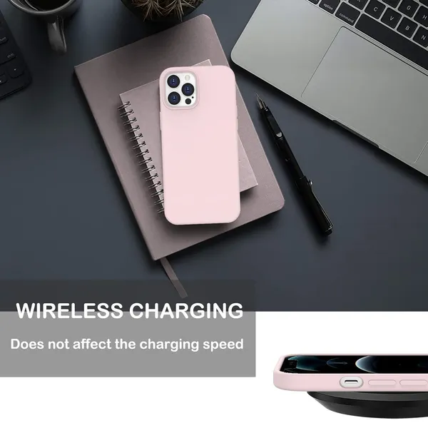 TRUEUPGRADE_Liquid_Silicone_Case_Compatible_with_iPhone_12_Pro_Max_6.7",Slim_Liquid_Silicone_Full_Covered_Soft_Gel_Rubber_Case_Cover_for_iPhone_12_Pro_Max(2020)_6.7_inch-_Pink