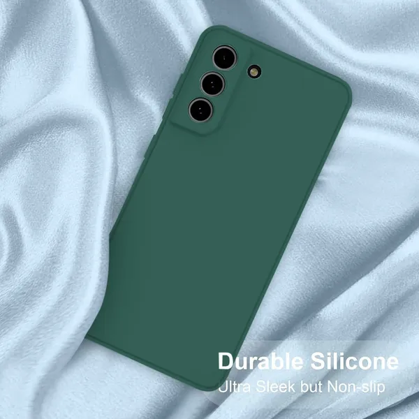 TRUEUPGRADE_Liquid_Silicone_Back_Case_Cover_Compatible_for_Samsung_Galaxy_S21_FE_5G_|_Microfiber_Inside_|_360_Degree_Protection_Back_Cover_Case_for_Samsung_Galaxy_S21_FE_5G_-_Green