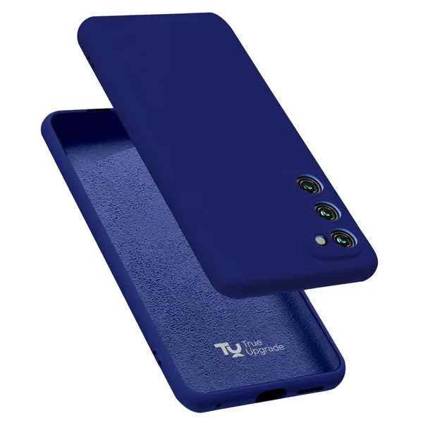 TRUEUPGRADE_Silicone_Back_Case_Cover_Compatible_with_Samsung_Galaxy_S20_FE_5G_Case_Cover_|Raised_Lip_Protection_Back_Case_Cover_for_Samsung_Galaxy_S20_FE_5G_-_Blue