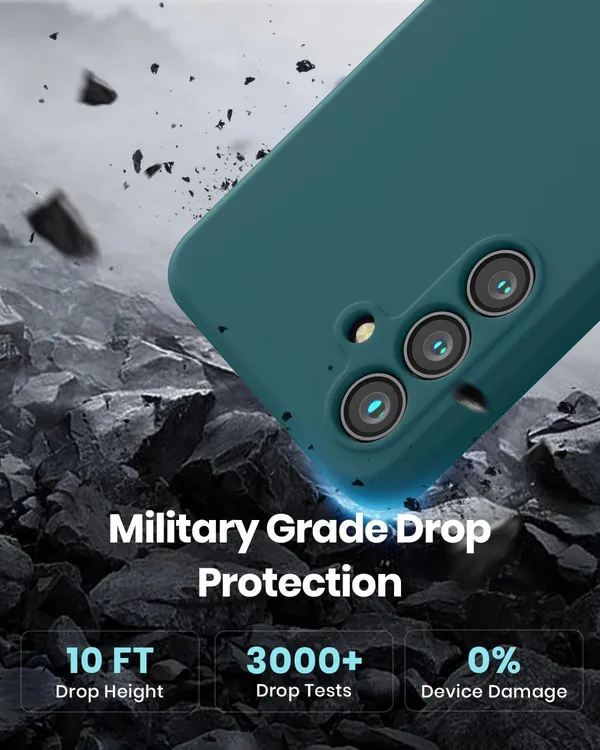 TRUEUPGRADE_Compatible_with_Samsung_Galaxy_S24_5G_Back_Cover_Case,_Liquid_Silicone_Cover,_Full_Body_Protective_Cover,_Shockproof,_Slim_Phone_Cover,_Anti-Scratch_Soft_Microfiber_Lining_-_Green