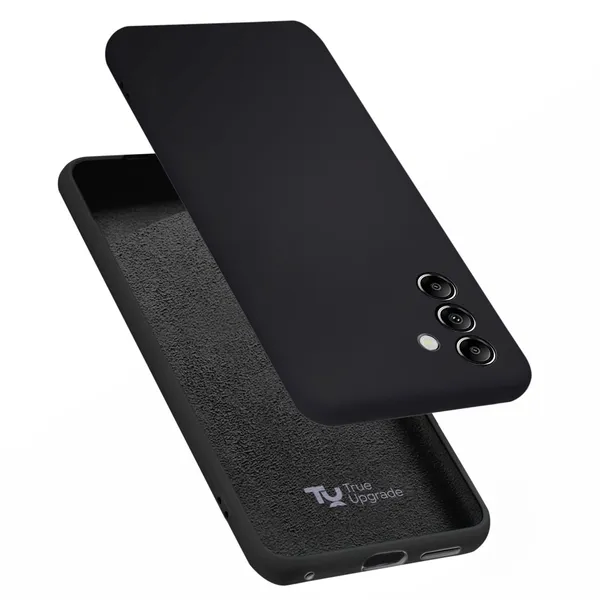 TRUEUPGRADE_Compatible_with_Samsung_Galaxy_S24_FE_5G_Back_Cover_Case,_Liquid_Silicone_Cover,_Full_Body_Protective_Cover,_Shockproof,_Slim_Phone_Cover,_Anti-Scratch_Soft_Microfiber_Lining_-_Black
