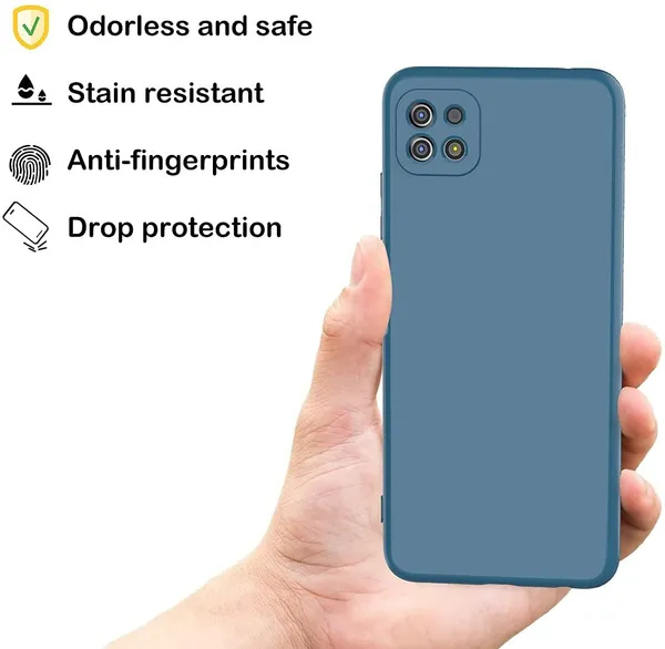 Samsung_Galaxy_A22_5G_Blue_Silicone_Protective_Back_Case_Cover