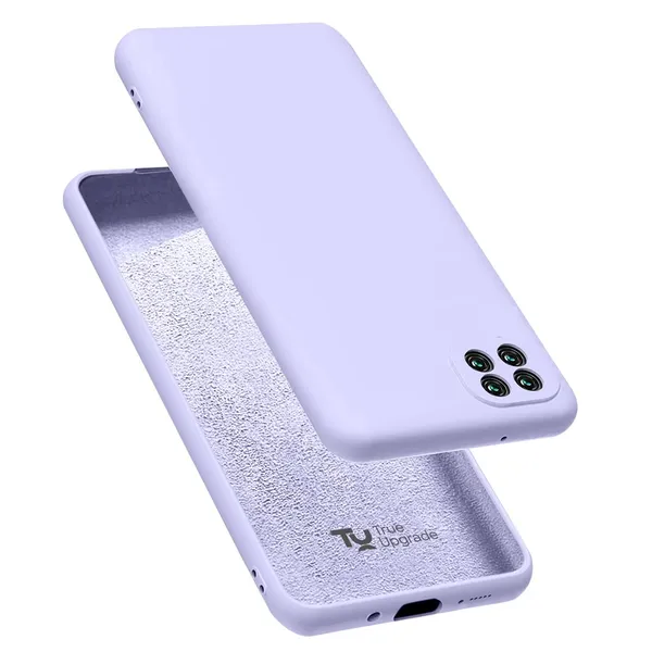 TRUEUPGRADE_for_Samsung_Galaxy_F42_5G_/_A22_5G_Case_Liquid_Silicone_Gel_Rubber_Case_with_Soft_Microfiber_Lining_Cushion_Slim_Hard_Shell_Shockproof_Protective_Cover_for_Samsung_Galaxy_A22_5G_(Purple)