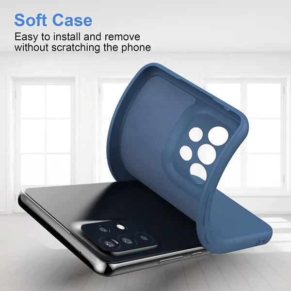 TRUEUPGRADE_Liquid_Silicone_Case_for_Samsung_Galaxy_A52_Silky-Soft_Touch_Full_Body_Protection_Shockproof_Cover_Case_with_Soft_Microfiber_Lining_(Blue)