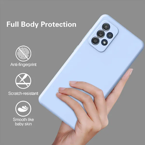 TRUEUPGRADE_Silicone_Back_Case_Cover_Compatible_with_Samsung_Galaxy_A32_4G_Case_Cover_|Raised_Lip_Protection_Back_Case_Cover_for_Samsung_Galaxy_A32_4G_-_Purple