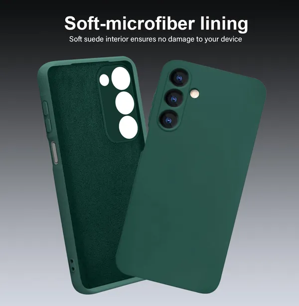 TRUEUPGRADE_Liquid_Silicone_Designed_Back_Case_Cover_for_Samsung_Galaxy_A16_5G_|_Microfiber_Inside,_Full_Protection_|_Bumper_Back_Cover_Case_for_Samsung_Galaxy_A16_5G_Green