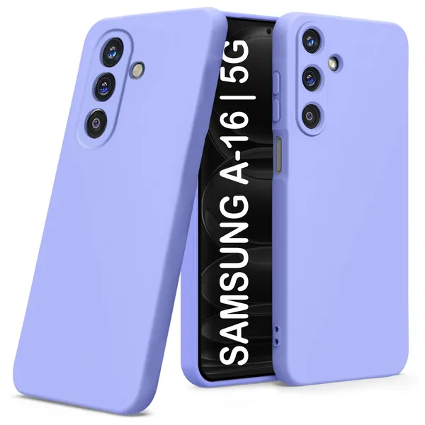 TRUEUPGRADE_Liquid_Silicone_Designed_Back_Case_Cover_for_Samsung_Galaxy_A16_5G_|_Microfiber_Inside,_Full_Protection_|_Bumper_Back_Cover_Case_for_Samsung_Galaxy_A16_5G_Purple