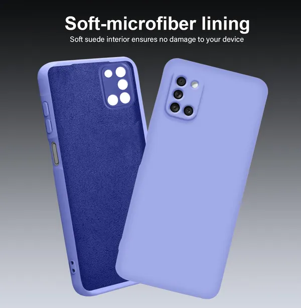 TRUEUPGRADE_Liquid_Silicone_Designed_Back_Case_Cover_for_Samsung_Galaxy_A31_|_Microfiber_Inside,_Full_Protection_|_Bumper_Back_Cover_Case_for_Samsung_Galaxy_A31_Purple