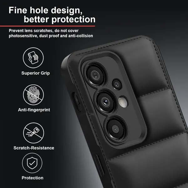 TRUEUPGRADE_Back_Case_Cover_for_Samsung_Galaxy_A33_5G_|_Compatible_for_Samsung_Galaxy_A33_5G_Back_Case_Cover_|_Puff_Case_with_Camera_Protection_|Black