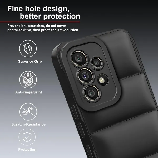 TRUEUPGRADE_Back_Case_Cover_for_Samsung_Galaxy_A52_/_A52s_5G_|_Compatible_for_Samsung_Galaxy_A52_/_A52s_5G_Back_Case_Cover_|_Puff_Case_with_Camera_Protection_|Black