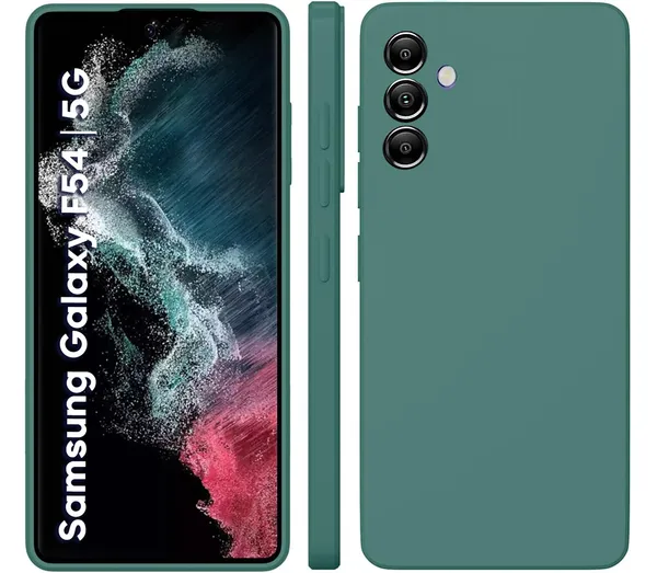 TRUEUPGRADE_Compatible_with_Samsung_Galaxy_F54_5G_Cover,_Liquid_Silicone_Cover,_Full_Body_Protective_Cover,_Shockproof,_Slim_Phone_Cover,_Anti-Scratch_Soft_Microfiber_Lining_-_Green