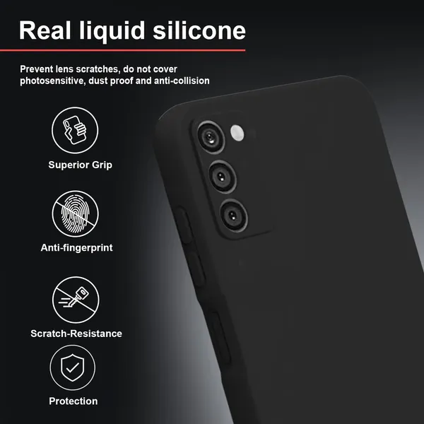 TRUEUPGRADE_Liquid_Silicone_Designed_Back_Case_Cover_for_Samsung_Galaxy_A03s_|_Microfiber_Inside,_Full_Protection_|_Bumper_Back_Cover_Case_for_Samsung_Galaxy_A03s_Black