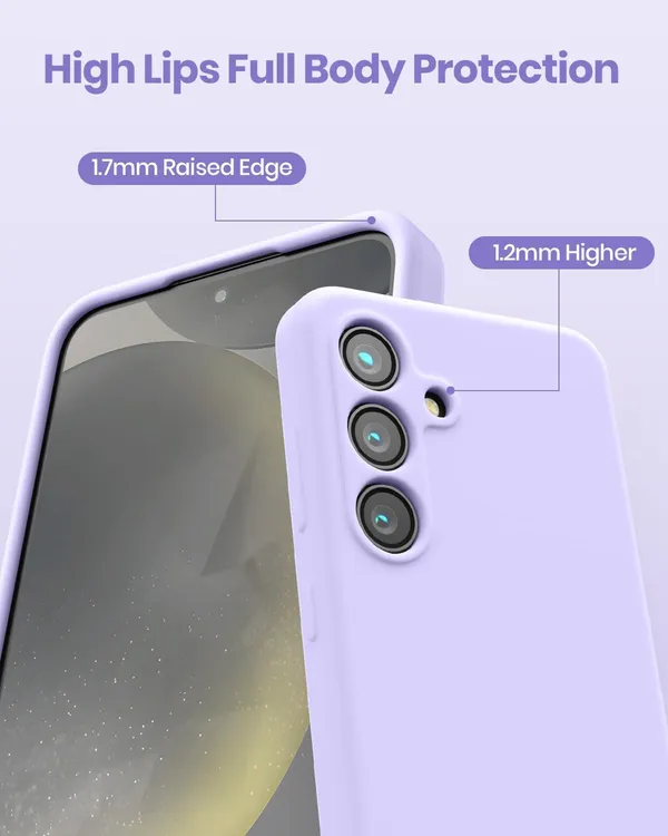 TRUEUPGRADE_Liquid_Silicone_Designed_Back_Case_Cover_for_Samsung_Galaxy_M15_5G_/_F15_5G_|_Microfiber_Inside,_Full_Protection_|_Bumper_Back_Cover_Case_for_Samsung_Galaxy_M15_5G_/_F15_5G_-_Light_Purple