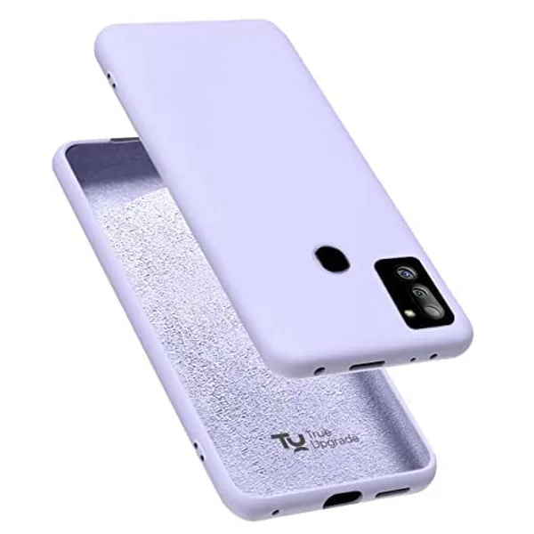 TRUEUPGRADE_Liquid_Silicone_Designed_Case_Cover_for_Samsung_Galaxy_M21_2021_Edition_/_M21_/_M30s_|_Microfiber_Inside_|Back_Cover_Case_for_Samsung_Galaxy_M21_2021_Edition_/_M21_/_M30s_-_Purple