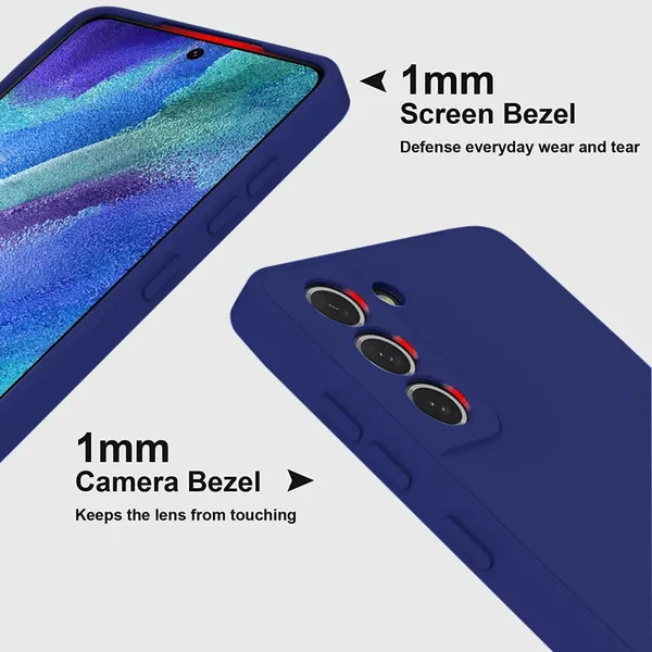 TRUEUPGRADE_Liquid_Silicone_Designed_Back_Case_Cover_for_Samsung_Galaxy_S21_FE_5G_|_Microfiber_Inside_|_Bumper_Back_Cover_Case_for_Samsung_Galaxy_S21_FE_5G_-_Blue