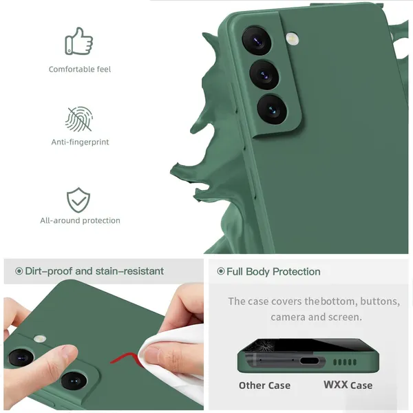 TRUEUPGRADE_Liquid_Silicone_Designed_Back_Case_Cover_for_Samsung_Galaxy_S21_FE_5G_|_Microfiber_Inside_|_Bumper_Back_Cover_Case_for_Samsung_Galaxy_S21_FE_5G_-_Green