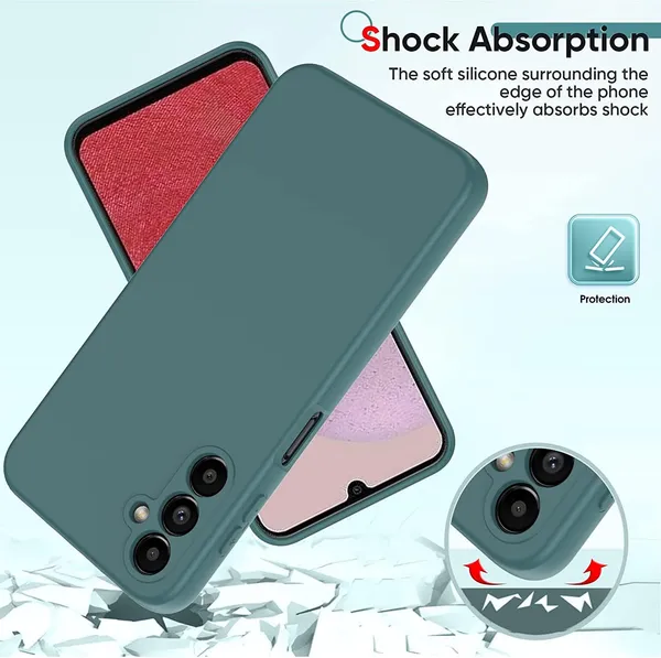 TRUEUPGRADE_Liquid_Silicone_Designed_Back_Case_Cover_for_Samsung_Galaxy_S23_FE_5G_|_Microfiber_Inside_|_Bumper_Back_Cover_Case_for_Samsung_Galaxy_S23_FE_5G_-_Green