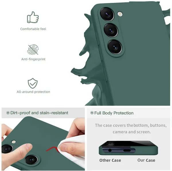 TRUEUPGRADE_Liquid_Silicone_Designed_Back_Case_Cover_for_Samsung_Galaxy_S23_Plus_5G_|_Microfiber_Inside_|_Bumper_Back_Cover_Case_for_Samsung_Galaxy_S23_Plus_5G_-_Green