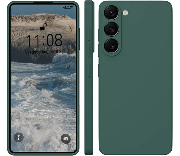 TRUEUPGRADE_Liquid_Silicone_Designed_Back_Case_Cover_for_Samsung_Galaxy_S23_Plus_5G_|_Microfiber_Inside_|_Bumper_Back_Cover_Case_for_Samsung_Galaxy_S23_Plus_5G_-_Green