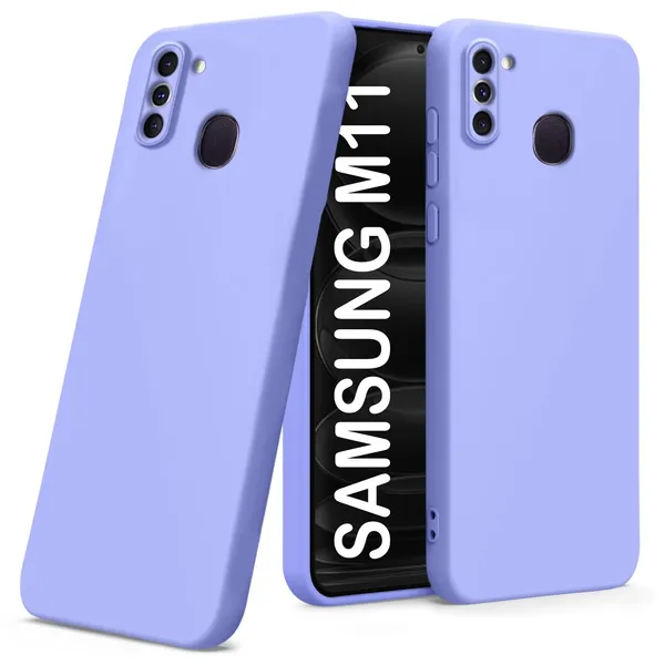 TRUEUPGRADE_Liquid_Silicone_Designed_Back_Case_Cover_for_Samsung_Galaxy_M11_|_Microfiber_Inside,_Full_Protection_|_Bumper_Back_Cover_Case_for_Samsung_Galaxy_M11_Purple