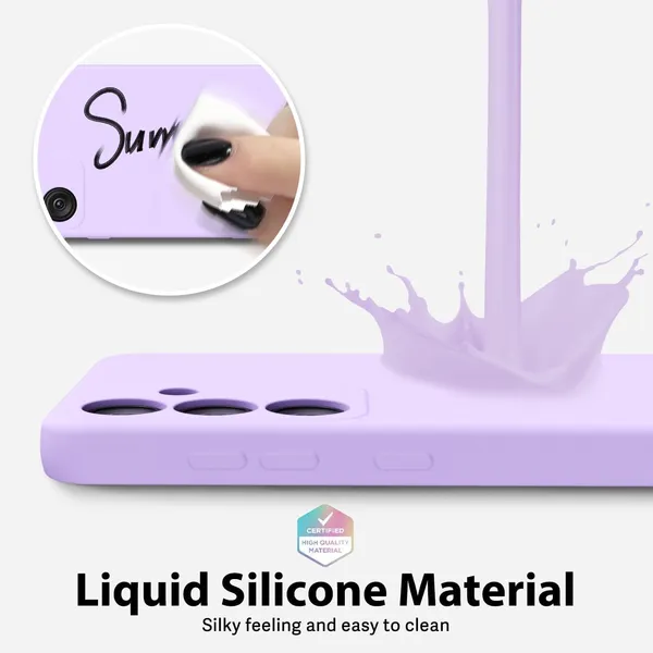 TRUEUPGRADE_Compatible_with_Samsung_Galaxy_F15_5G_Back_Cover_Case,_Liquid_Silicone_Cover,_Full_Body_Protective_Cover,_Shockproof,_Slim_Phone_Cover,_Anti-Scratch_Soft_Microfiber_Lining_-_Purple