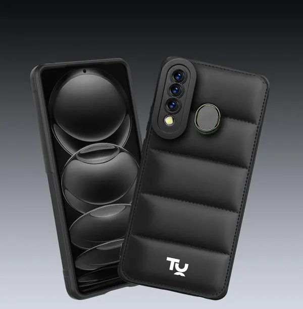 TRUEUPGRADE_Back_Case_Cover_for_Samsung_Galaxy_M30_|_Compatible_for_Samsung_Galaxy_M30_Back_Case_Cover_|_Puff_Case_with_Camera_Protection_|Black