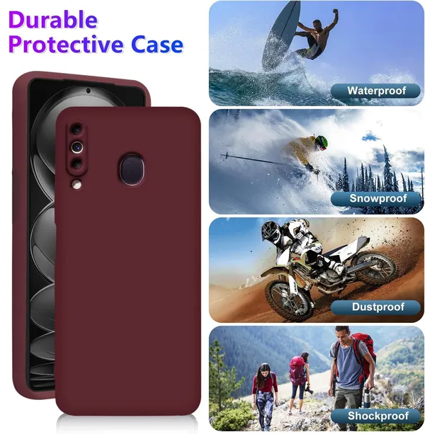 TRUEUPGRADE_Liquid_Silicone_Designed_Back_Case_Cover_for_Samsung_Galaxy_M30_|_Microfiber_Inside,_Full_Protection_|_Bumper_Back_Cover_Case_for_Samsung_Galaxy_M30_Wine