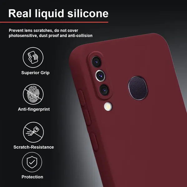 TRUEUPGRADE_Liquid_Silicone_Designed_Back_Case_Cover_for_Samsung_Galaxy_M30_|_Microfiber_Inside,_Full_Protection_|_Bumper_Back_Cover_Case_for_Samsung_Galaxy_M30_Wine