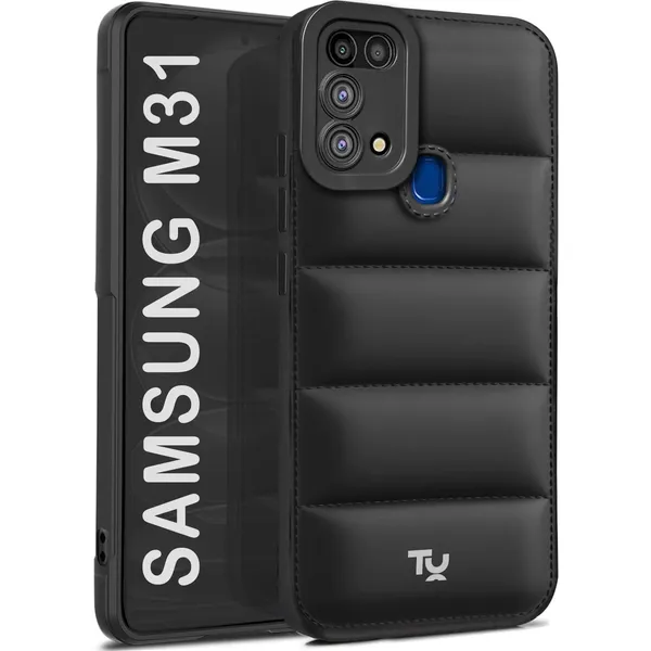 TRUEUPGRADE_Back_Case_Cover_for_Samsung_Galaxy_M31_/_F41_/_M31_Prime_|_Compatible_for_Samsung_Galaxy_M31_/_F41_/_M31_Prime_Back_Case_Cover_|_Puff_Case_with_Camera_Protection_|Black
