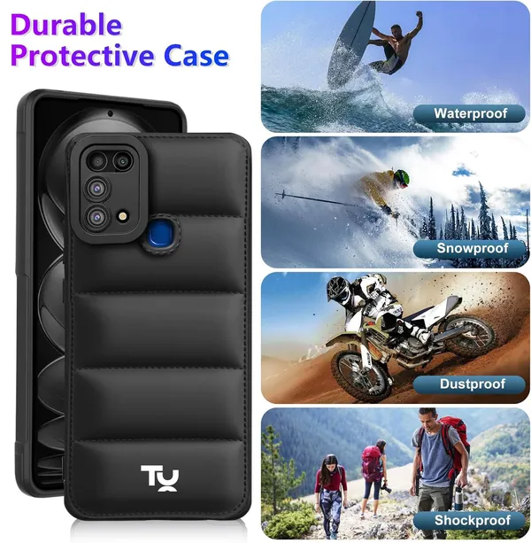TRUEUPGRADE_Back_Case_Cover_for_Samsung_Galaxy_M31_/_F41_/_M31_Prime_|_Compatible_for_Samsung_Galaxy_M31_/_F41_/_M31_Prime_Back_Case_Cover_|_Puff_Case_with_Camera_Protection_|Black