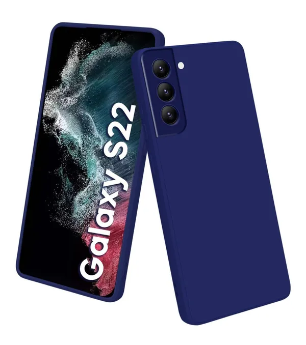 TRUEUPGRADE_Liquid_Silicone_Designed_Back_Case_Cover_for_Samsung_Galaxy_S22_5G_|_Microfiber_Inside_|_Bumper_Back_Cover_Case_for_Samsung_Galaxy_S22_5G_-_Blue