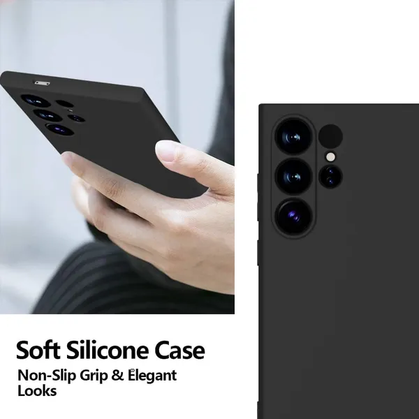 TRUEUPGRADE_Liquid_Silicone_Designed_Back_Case_Cover_for_Samsung_Galaxy_S24_Ultra_5G_|_Microfiber_Inside_|_Bumper_Back_Cover_Case_for_Samsung_Galaxy_S24_Ultra_5G_-_Black