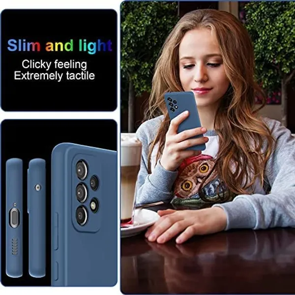 TRUEUPGRADE_Liquid_Silicone_Designed_Case_Cover_for_Samsung_Galaxy_A52_/_A52S_5G_|_Microfiber_Inside_|_Back_Cover_Case_for_Samsung_Galaxy_A52_/_A52S_5G_-_Blue