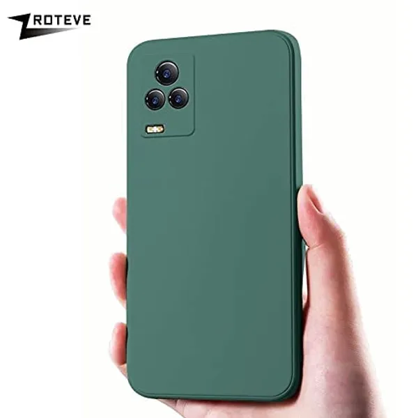 TRUEUPGRADE_Liquid_Silicone_Back_Cover_Case_Compatible_for_Vivo_V20_Pro_|_Microfiber_Inside_|_360_Degree_Protection_Back_Case_Cover_for_Vivo_V20_Pro_-_Green