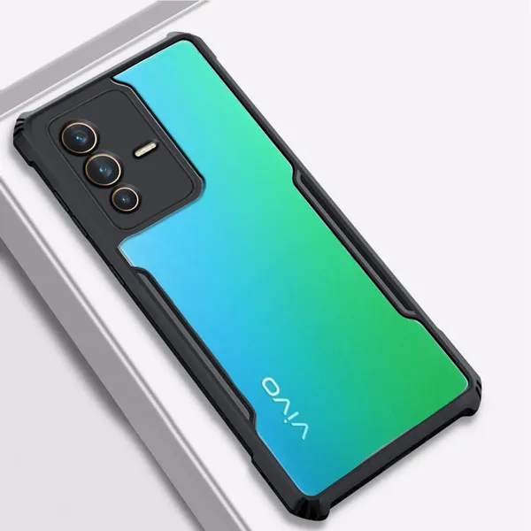 Vivo_V23_Pro_5G_Black_Plastic_Protective_Back_Case_Cover
