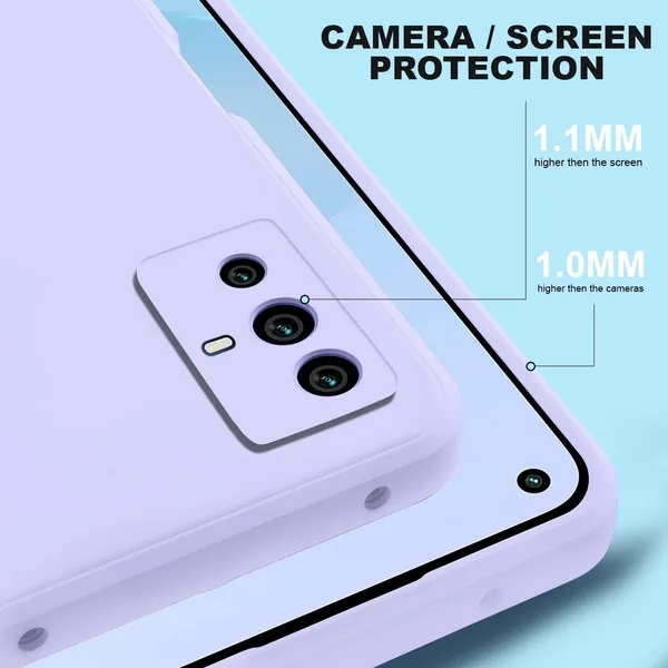 Vivo_V23_5G_Lavender_Silicone_Protective_Back_Case_Cover